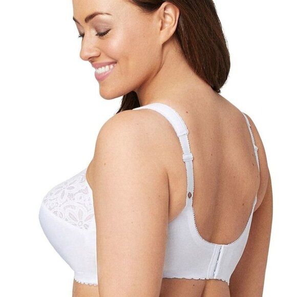 Glamorise Plus Size MagicLift Cotton Support Bra 1001 Size 40F - Picture 2 of 10